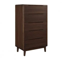 Currant 5-Drawer Oiled Walnut 19 in. L x 32 in. W x 52.2 in. H by Greenington -Greenington Shop oiled walnut greenington chest of drawers g0029ow 40 1000
