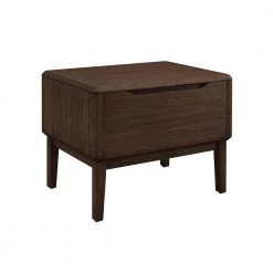 Currant 1-Drawer Oiled Walnut Nightstand 17.7 in. H x 24 in. W x 18.05 in. L by Greenington -Greenington Shop oiled walnut greenington nightstands g0028ow 40 1000