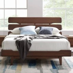 Currant Oiled Walnut Walnut Queen Platform Bed by Greenington -Greenington Shop oiled walnut greenington platform beds g0026ow 31 1000