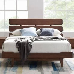 Currant Oiled Walnut Walnut Eastern King Platform Bed by Greenington -Greenington Shop oiled walnut greenington platform beds g0027ow 31 1000