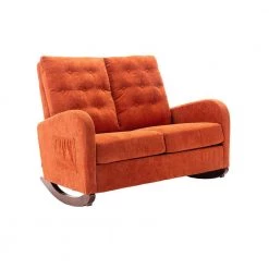 Orange Polyester Living Room Comfortable Rocking Sofa Living Room Sofa by VERYKE -Greenington Shop orange veryke rockers gliders ottomans db w39540396 4f 1000