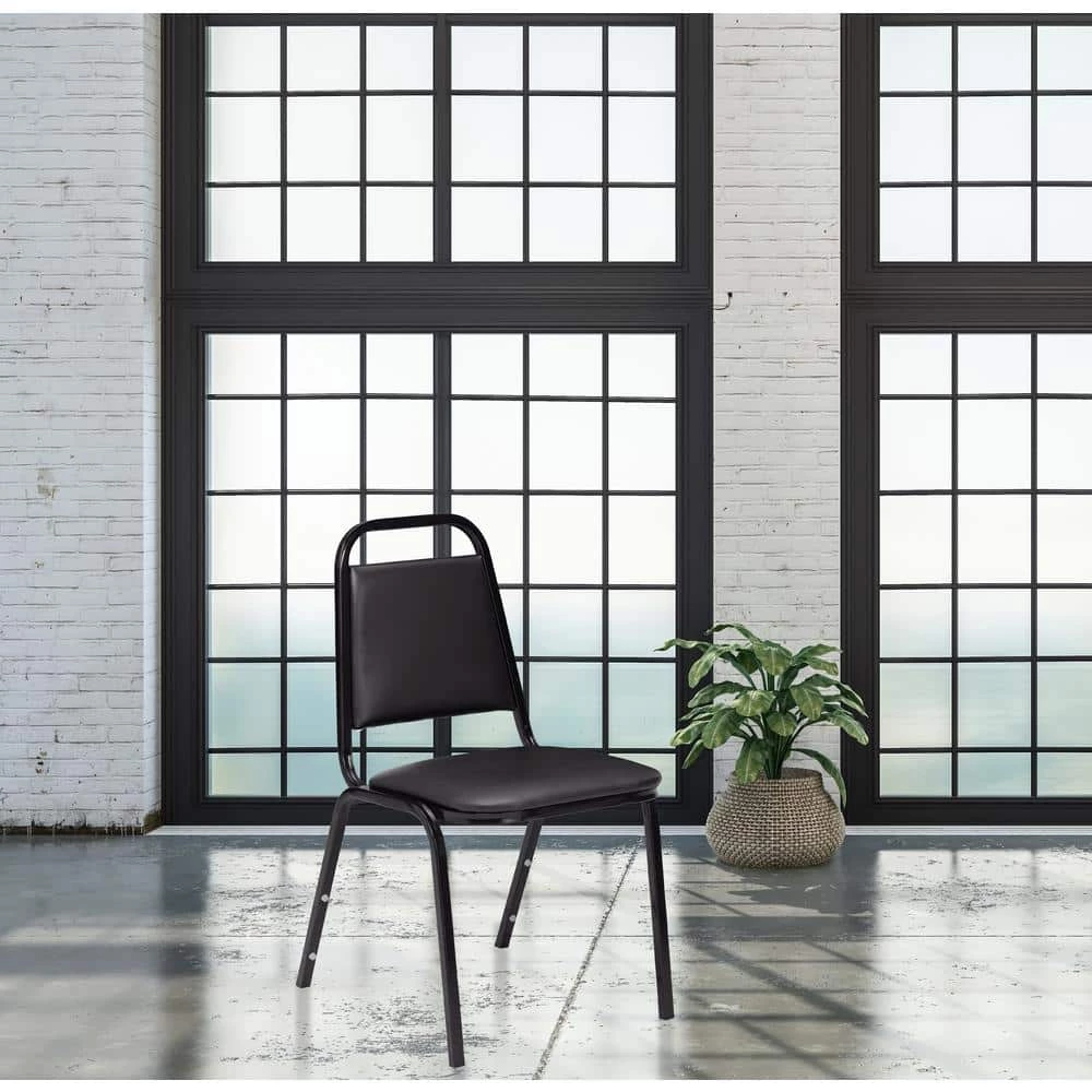 9100 Series Panther Black Vinyl Upholstered Banquet Chair (4-Pack) by National Public Seating 10 9100 Series Panther Black Vinyl Upholstered Banquet Chair (4-Pack) by National Public Seating - Image 8