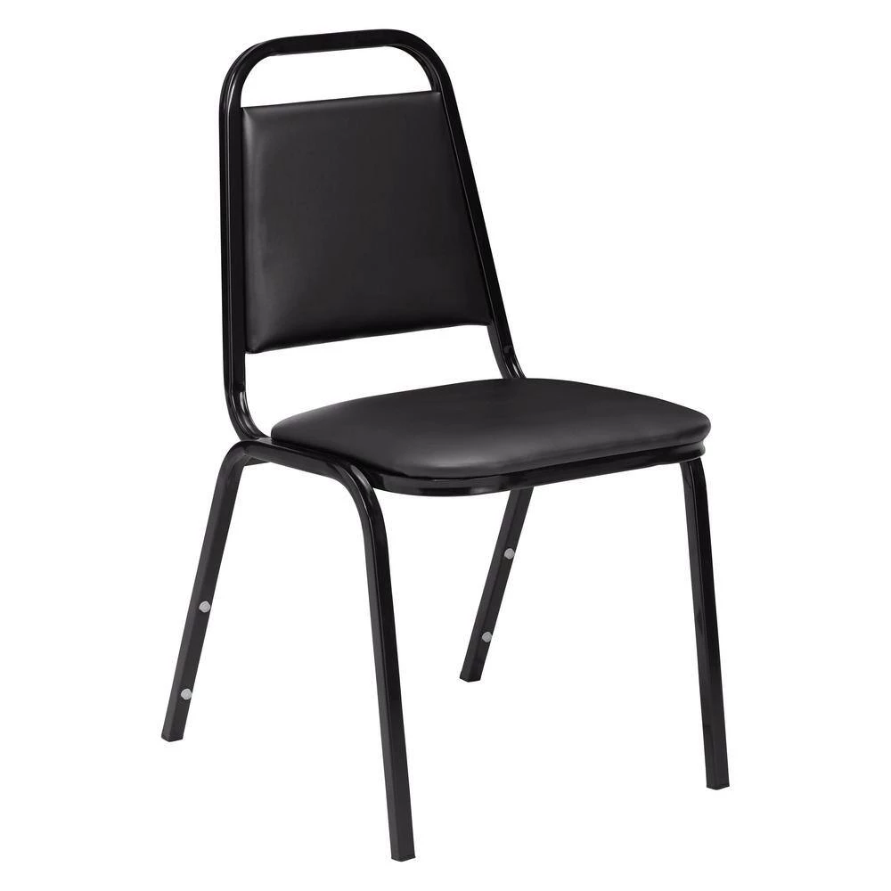 9100 Series Panther Black Vinyl Upholstered Banquet Chair (4-Pack) by National Public Seating 5 9100 Series Panther Black Vinyl Upholstered Banquet Chair (4-Pack) by National Public Seating - Image 3