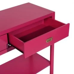 44.3 in. Pink Rectangle Wood Console Table Sideboard with Bottom Shelf and 2-Drawer by VERYKE 19 44.3 in. Pink Rectangle Wood Console Table Sideboard with Bottom Shelf and 2-Drawer by VERYKE -Greenington Shop pink veryke console tables ygx gxca0272 fa 1000