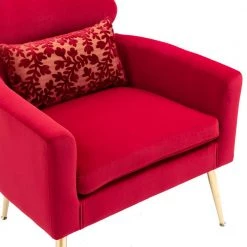 Rose Red Foam Seat Fill Material Chaise Lounge Chair/Accent Chair (1Piece) by VERYKE -Greenington Shop rose red veryke accent chairs db w39541036 c3 1000