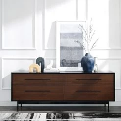 Park Avenue 4-Drawer Ruby Dresser 28 in. x 73.5 in. x 18 in. by Greenington -Greenington Shop ruby greenington dressers gpa0006rb 31 1000