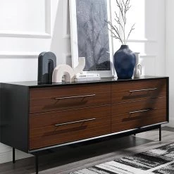 Park Avenue 4-Drawer Ruby Dresser 28 in. x 73.5 in. x 18 in. by Greenington -Greenington Shop ruby greenington dressers gpa0006rb 76 1000