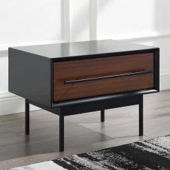 Park Avenue 1-Drawer Ruby Nightstand 15.5 in. H x 22 in. W x 15.5 in. L by Greenington -Greenington Shop ruby greenington nightstands gpa0004rb 31 1000