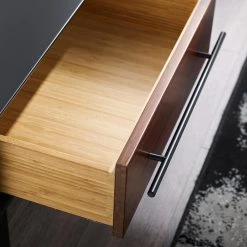 Park Avenue 1-Drawer Ruby Nightstand 15.5 in. H x 22 in. W x 15.5 in. L by Greenington -Greenington Shop ruby greenington nightstands gpa0004rb 77 1000