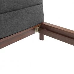 Park Avenue Reddish Brown Wood Queen Bed with Fabric by Greenington -Greenington Shop ruby greenington platform beds gpa0001rb 4f 1000