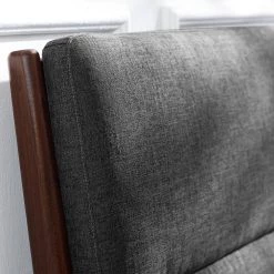 Park Avenue Reddish Brown Wood California King Bed with Fabric by Greenington -Greenington Shop ruby greenington platform beds gpa0003rb 44 1000