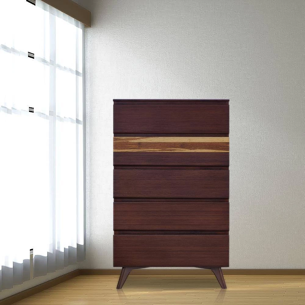 Azara 5-Drawer Sable 18.5 in. L x 32 in. W x 50 in. H by Greenington 12 Azara 5-Drawer Sable 18.5 in. L x 32 in. W x 50 in. H by Greenington - Image 10