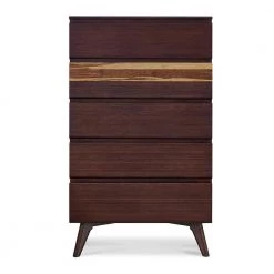 Azara 5-Drawer Sable 18.5 in. L x 32 in. W x 50 in. H by Greenington