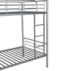 Silver Twin Over Twin Metal Bunk Bed by VERYKE -Greenington Shop silver veryke bunk beds db mf291663aan 4f 1000