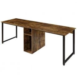 78.7 in. Rectangle Tiger MDF Home Office 2-Person Desk Large Double Workstation Desk Writing Desk with Storage by VERYKE -Greenington Shop tiger veryke computer desks yb wf198327aat 77 1000