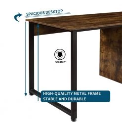 78.7 in. Rectangle Tiger MDF Home Office 2-Person Desk Large Double Workstation Desk Writing Desk with Storage by VERYKE -Greenington Shop tiger veryke computer desks yb wf198327aat fa 1000