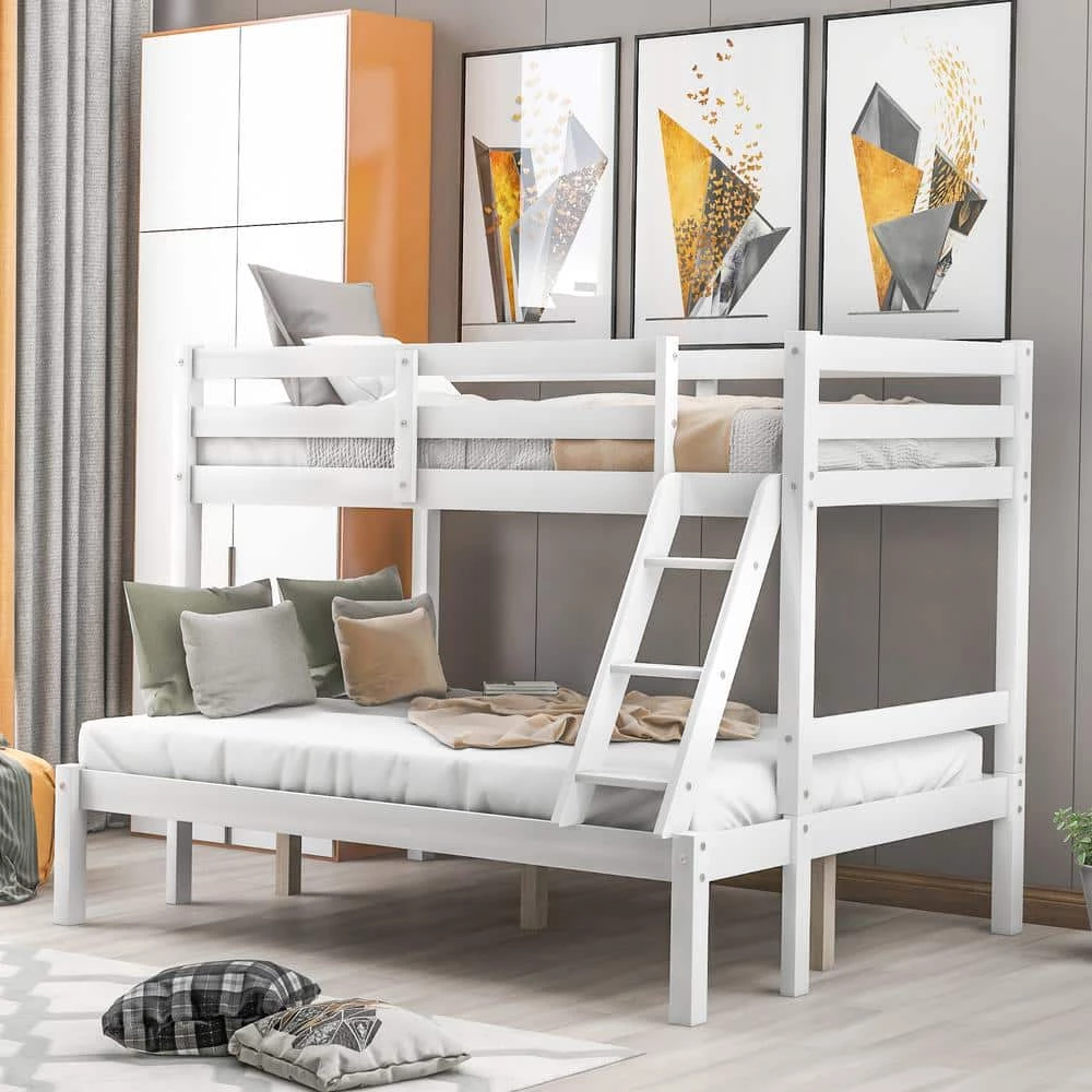 Suzanne White Twin Over Full Separabel Bunk Bed by Qualfurn 3 Suzanne White Twin Over Full Separabel Bunk Bed by Qualfurn