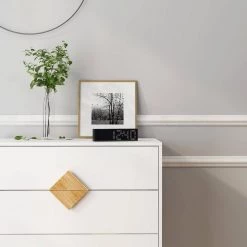 4-Drawer White Wood Dresser (36 in. H x 32in. W x 16 in. D) by Qualfurn -Greenington Shop white qualfurn dressers 33441a282 1f 1000