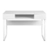 43.3 in. Rectangular White MDF Computer Desk Writing Desk Study Table with Open Storage by VERYKE -Greenington Shop white veryke computer desks yb w131449355 64 1000