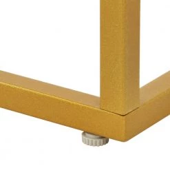 41.73 in.White Rectangle Marble Aboards Panel Console Table Sofa Sidetable Porch Table with Metal Legs by VERYKE -Greenington Shop white veryke console tables yb w37022634 fa 1000