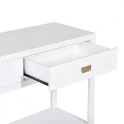 44.3 in. White Rectangle Wood Console Table Sideboard with Bottom Shelf and 2-Drawer by VERYKE -Greenington Shop white veryke console tables ygx gxca0273 44 1000