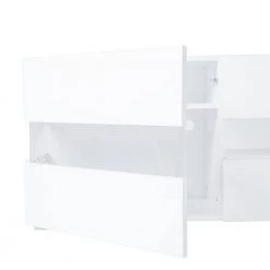 62.99 in. White Modern Minimalist LED Light TV Stand TV Cabinet with 4 Open Shelves and 2 Doors Fits TV's up to 78 in. by VERYKE 17 62.99 in. White Modern Minimalist LED Light TV Stand TV Cabinet with 4 Open Shelves and 2 Doors Fits TV's up to 78 in. by VERYKE -Greenington Shop white veryke tv stands yb w118040729 fa 1000