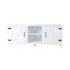 57.87 in. White Modern Farmhouse Double Barn Door TV Stand Entertainment Center with Open Shelves Fits TV's up to 65 in. by VERYKE 1 57.87 in. White Modern Farmhouse Double Barn Door TV Stand Entertainment Center with Open Shelves Fits TV's up to 65 in. by VERYKE -Greenington Shop white veryke tv stands yb w118042181 64 1000