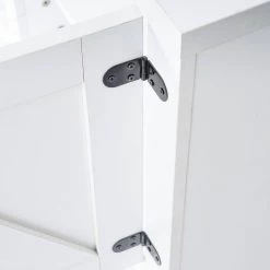 57.87 in. White Modern Farmhouse Double Barn Door TV Stand Entertainment Center with Open Shelves Fits TV's up to 65 in. by VERYKE -Greenington Shop white veryke tv stands yb w118042181 fa 1000